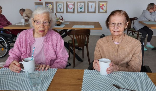 New friendships over morning coffee ...